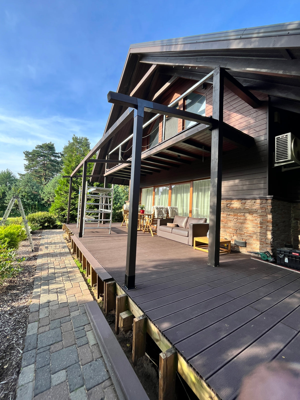 Modular  Wall mounted Canopy DIY,  7,5mx2,5m