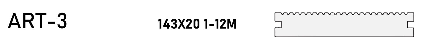 WPC terrace board ART-3 (143mmx20mm).