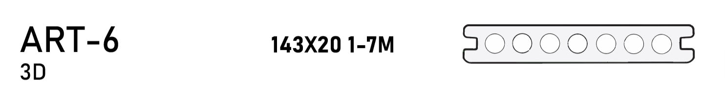 WPC terrace board ART-6 3D(143x20mm).