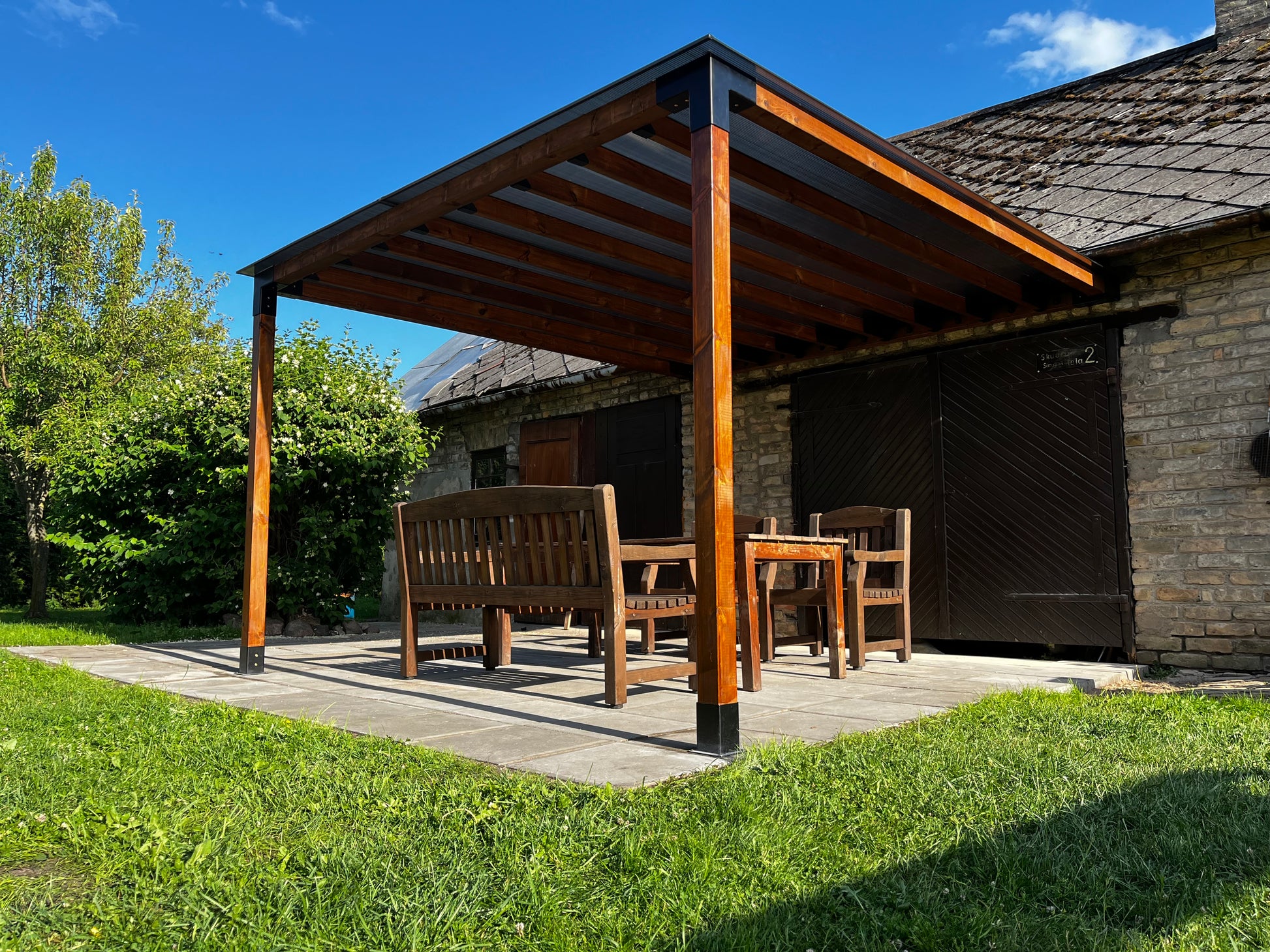 terrace with pergola