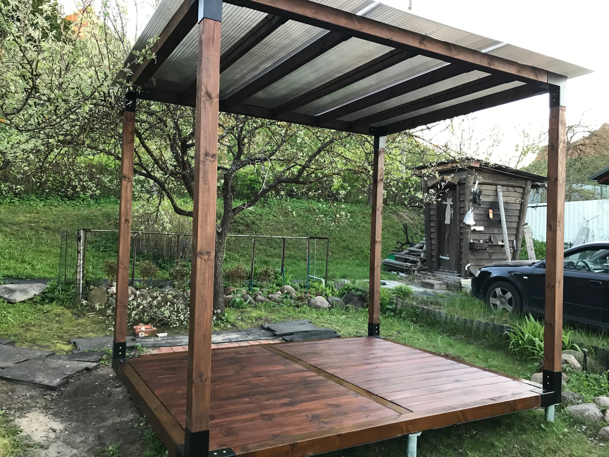 3-way Corner Bracket for Pergola (95x95mm lumber).