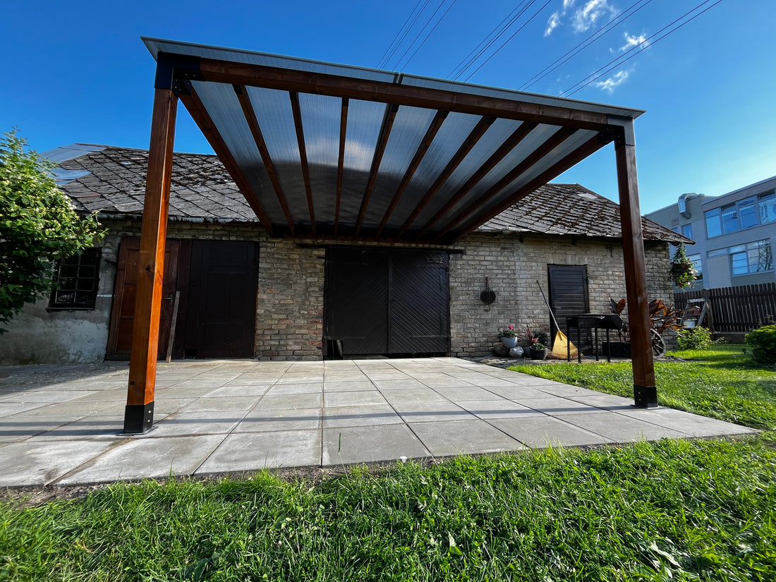 pergola wall mounted