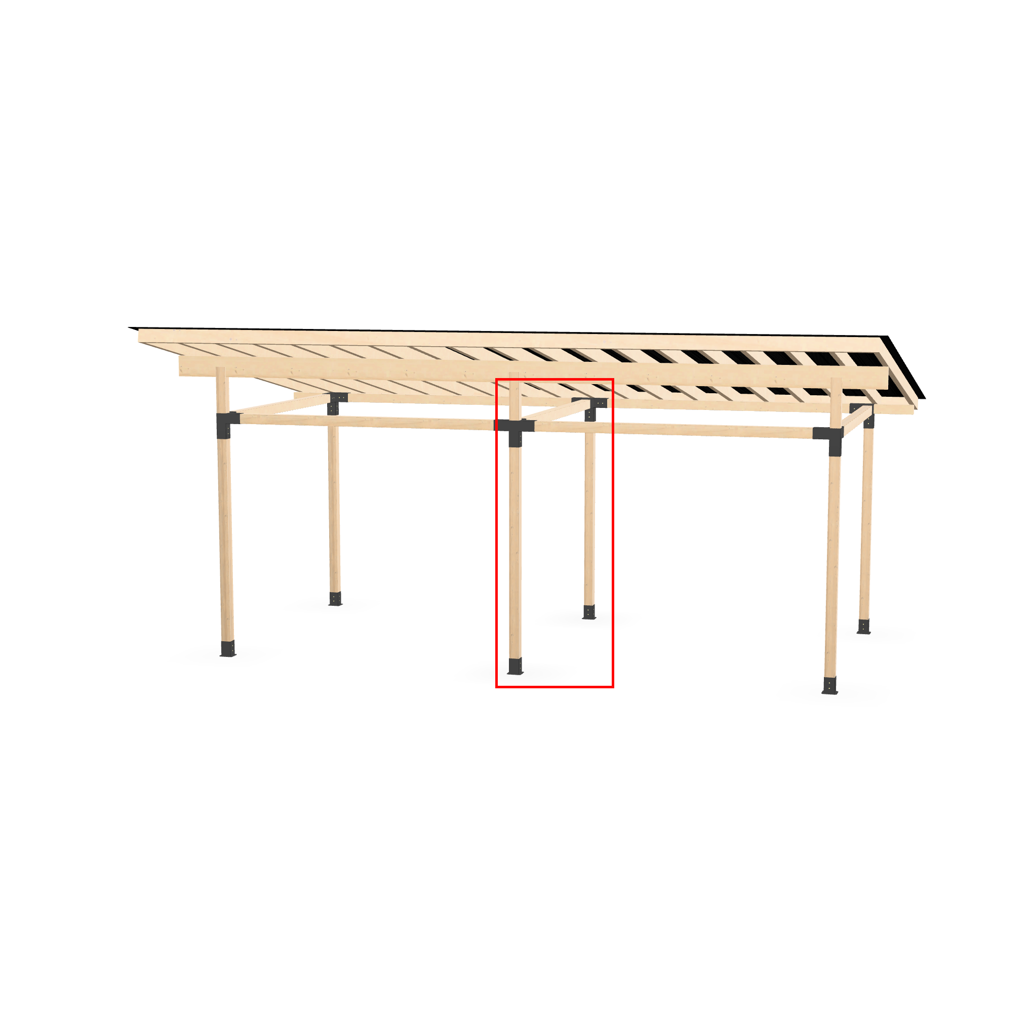 Canopy Extender Kit(95x95mm lumber).