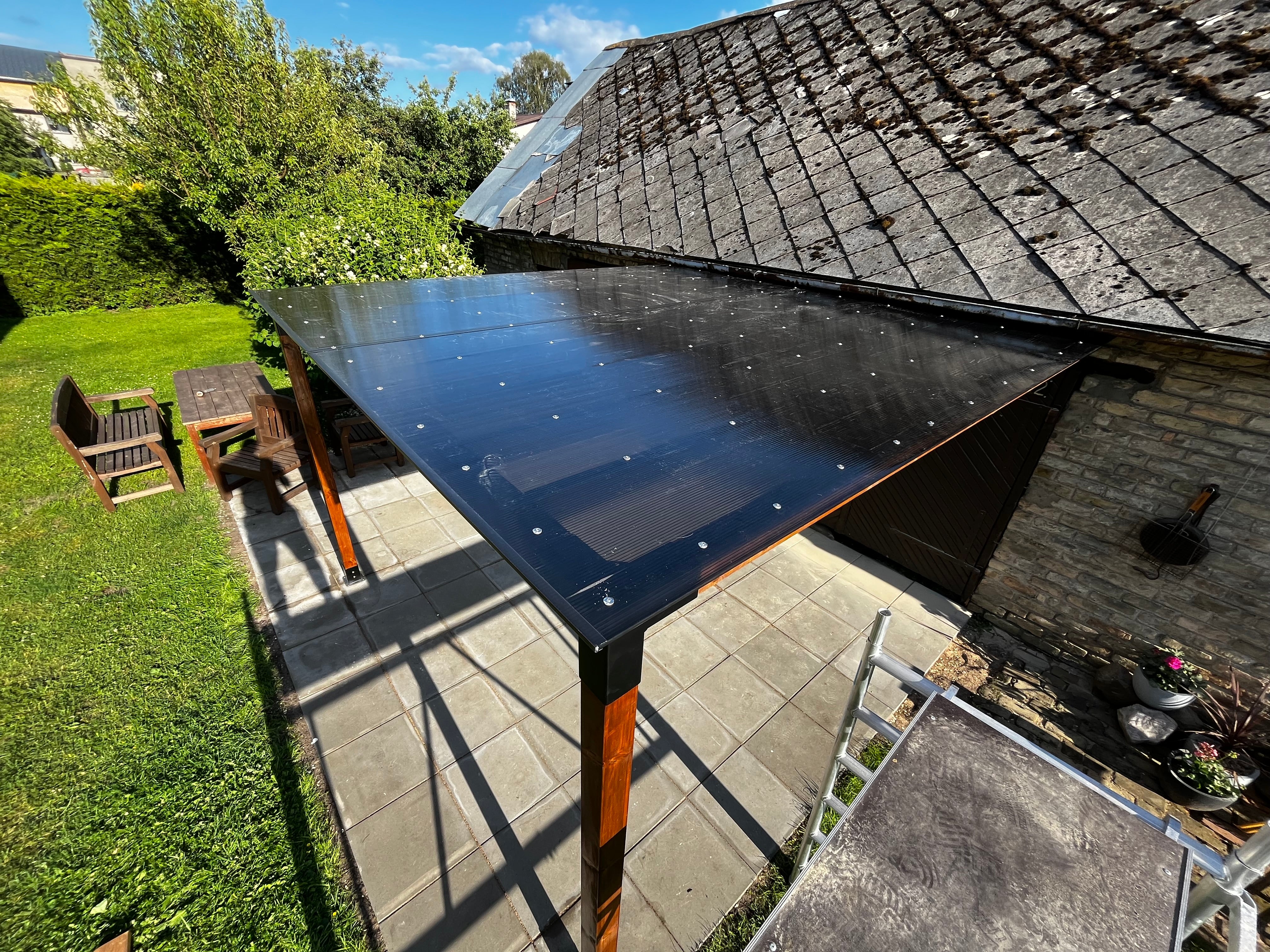 pergola roof polycarbonate