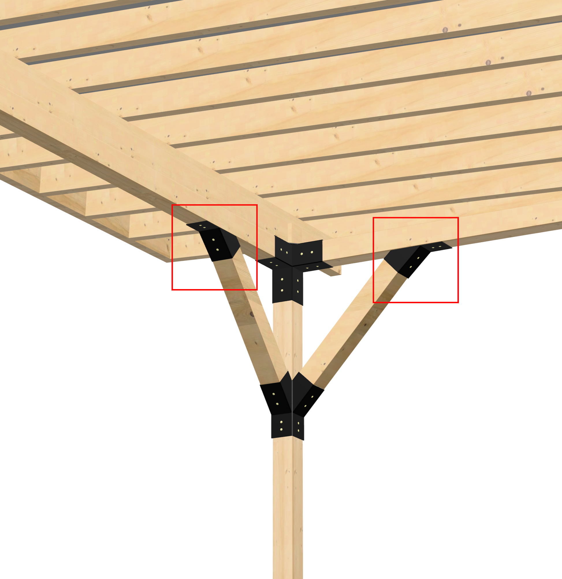 45° Support Bracket (95x95mm lumber).