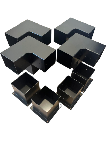 Terases pergola bracket kit for 145x145mm lumber, metal corner connectors for sturdy outdoor pergola construction.