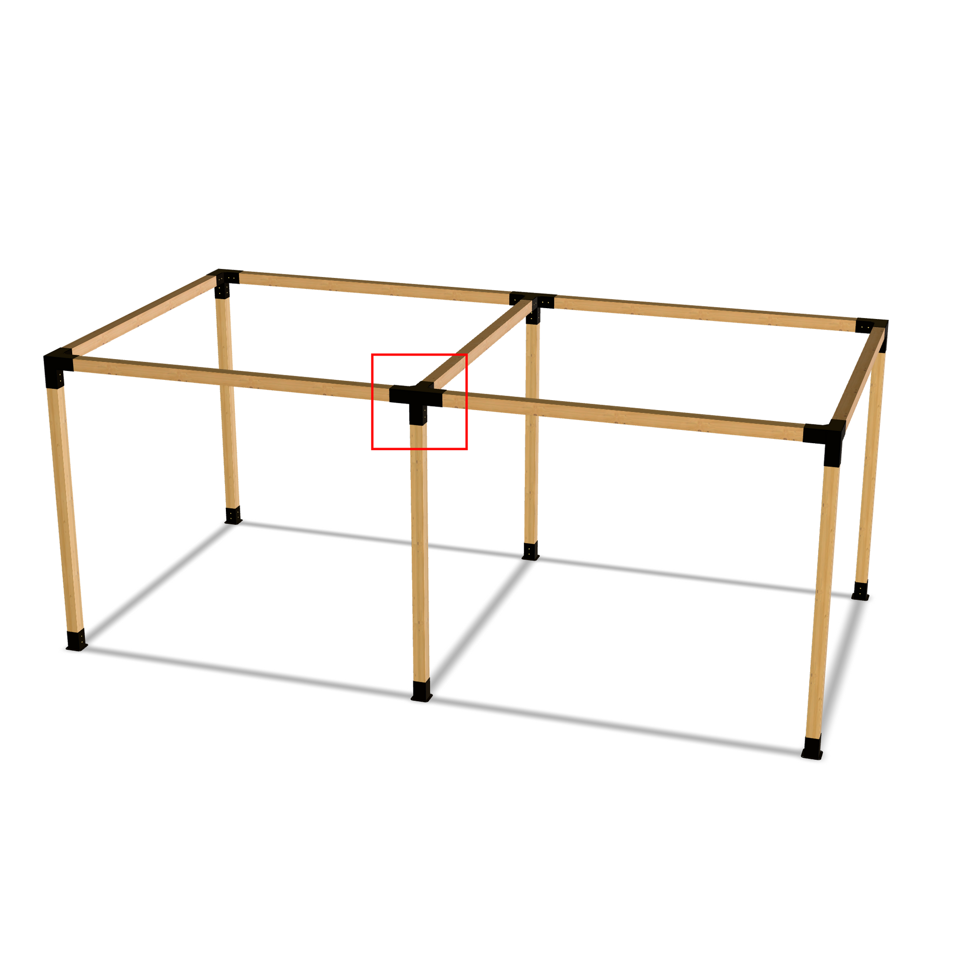 4-way Extender Bracket for Pergola (95x95mm lumber).