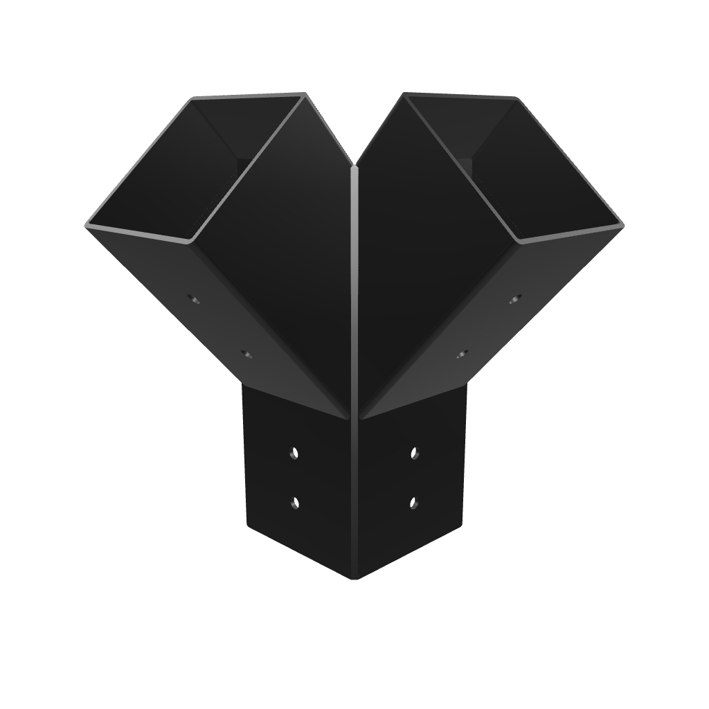 45° Double Support Bracket (95x95mm lumber).