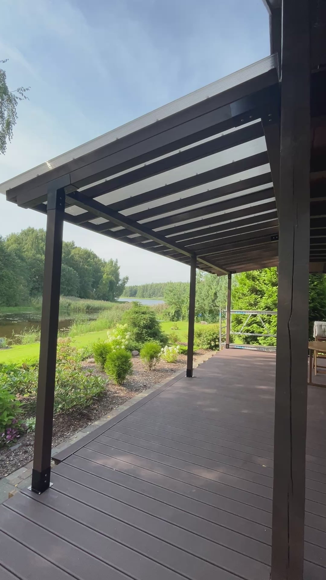 Modular  Wall mounted Canopy DIY,  7,5mx2,5m