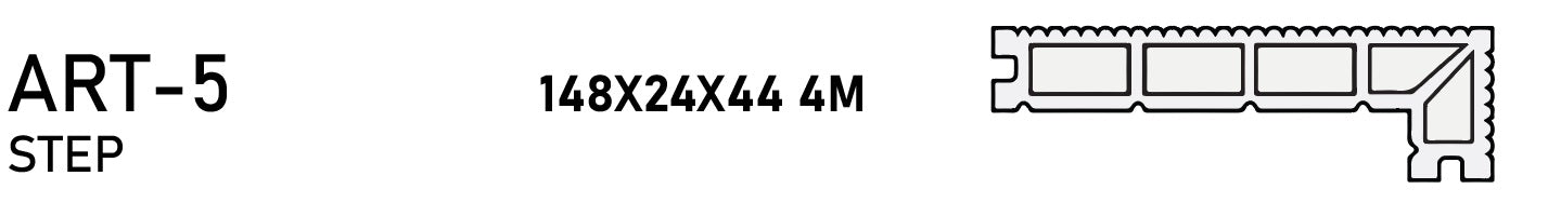 WPC terrace board ART-5 (148mmx24mm).