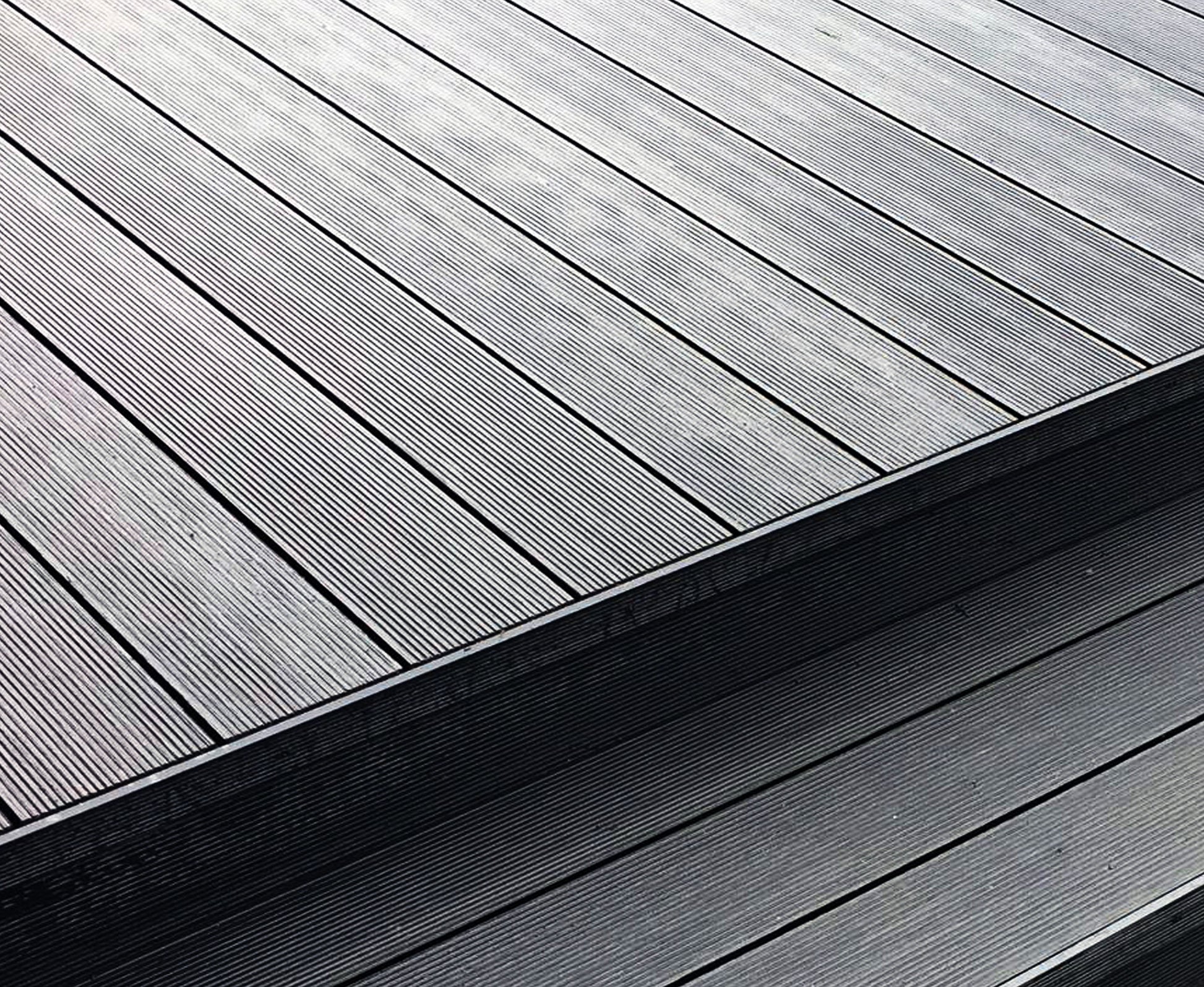 WPC terrace decorative trim strip (54x10x3000mm).