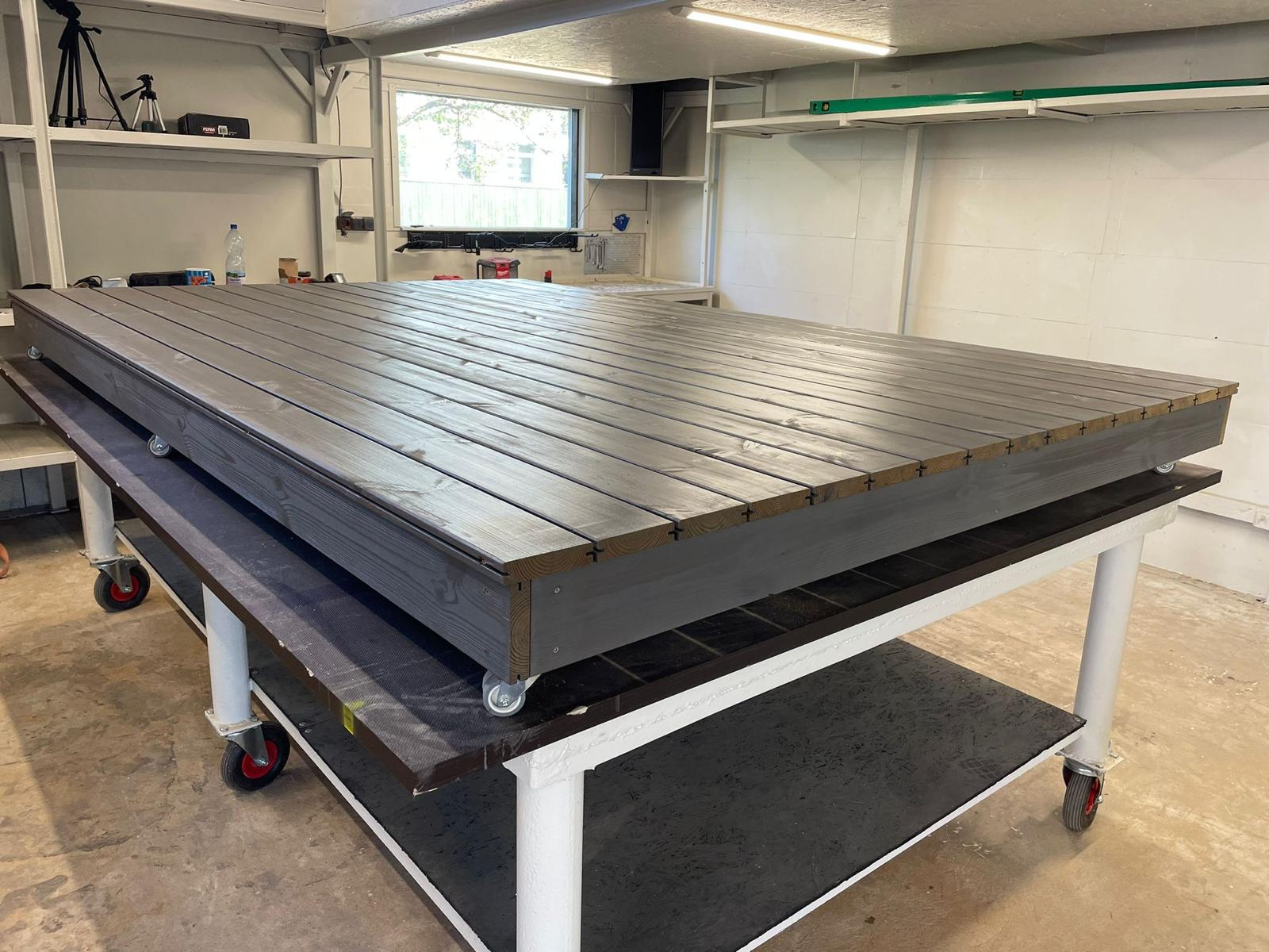 thermo boards on terrace deck