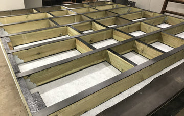 wooden deck frame structure