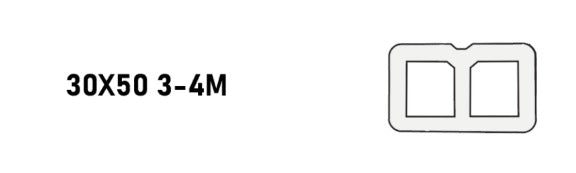 WPC Terrace support beam (30x50mm) x 3m.